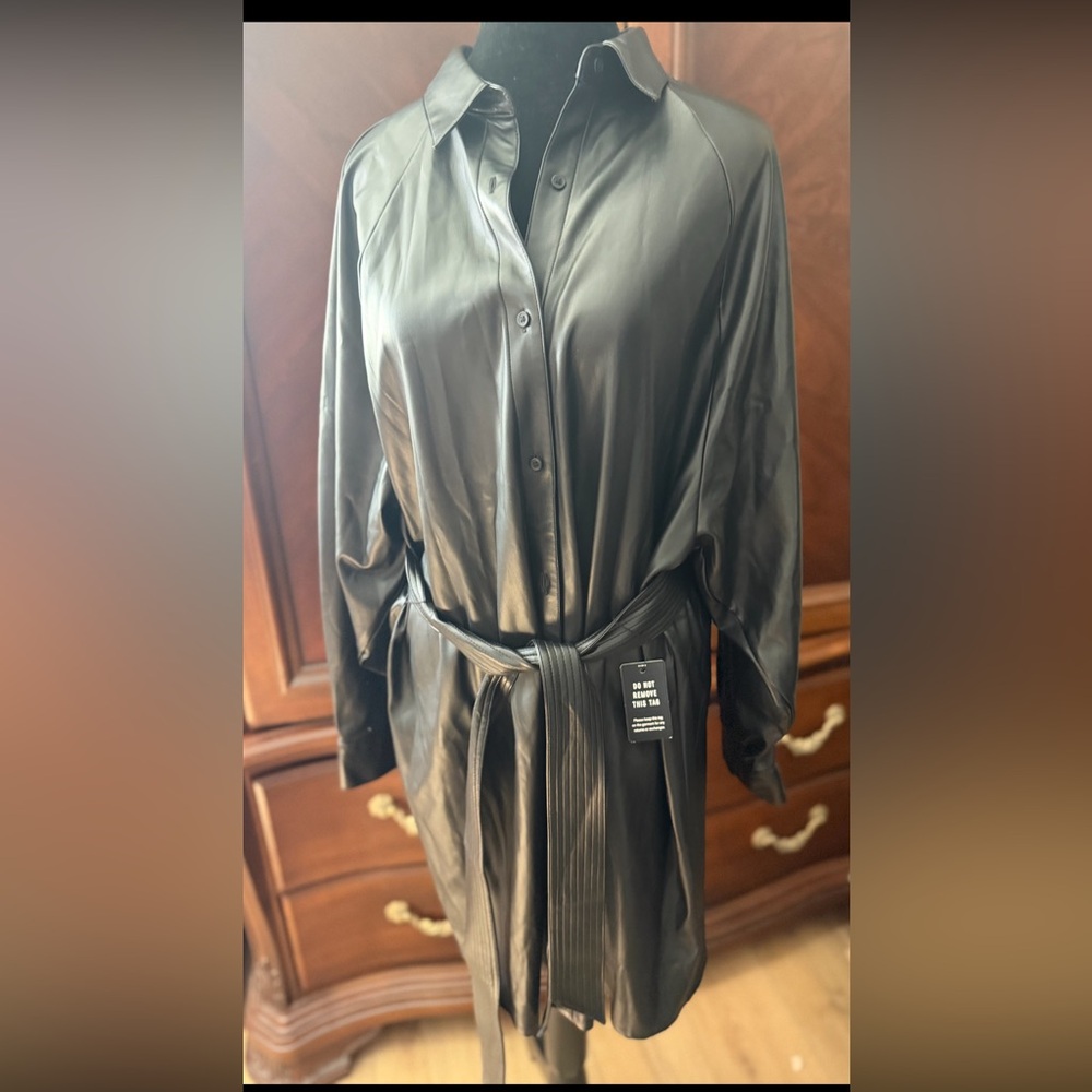 Faux Leather Dress Brand New